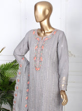 Romosh Fancy Embroidered Chiffon 3 Piece Stitched Suit - RNPC24FE RO-72 LUXE THREADS-1